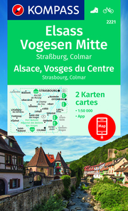 KOMPASS Wanderkarten-Set 2221 Elsass, Vogesen Mitte, Alsace, Vosges du Centre (2 Karten) 1:50.000 - Abbildung 4