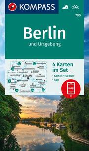KOMPASS Wanderkarten-Set 700 Berlin und Umgebung (4 Karten) 1:50.000 - Cover