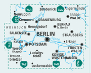 KOMPASS Wanderkarten-Set 700 Berlin und Umgebung (4 Karten) 1:50.000 - Abbildung 1