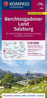 KOMPASS Fahrradkarte 3336 Berchtesgadener Land, Salzburg 1:70.000