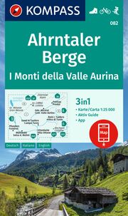 KOMPASS Wanderkarte 082 Ahrntaler Berge/I Monti della Valle Aurina 1:25.000