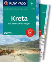 KOMPASS Wanderführer Kreta mit Weitwanderweg E4,75 Touren mit Extra-Tourenkarte - Cover