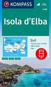KOMPASS Wanderkarte 2468 Isola d'Elba 1:25.000