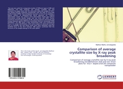 Comparison of average crystallite size by Xray peak broadening