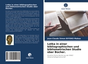 Lotka in einer bibliographischen und bibliometrischen Studie über Bücher. - Cover