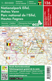 Nationalpark Eifel, Hohes Venn, Wander-/Radkarte 1:50 000