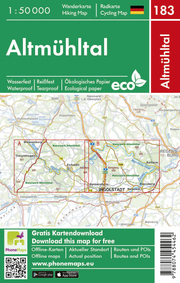 Altmühltal, Wander-/Radkarte 1:50 000 - Abbildung 1