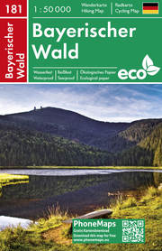 Bayerischer Wald, Wander-Radkarte 1:50 000