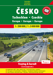 Tschechien + Europa (Autoatlas 1:200.000 + 1:5.000.000, A5)