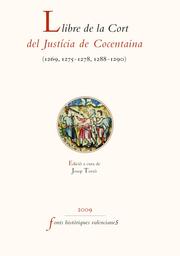 Llibre de la Cort del Justícia de Cocentaina (1269-1290) - Cover