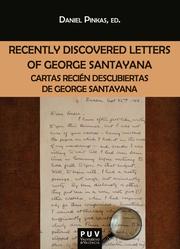 Recently Discovered Letters of George Santayana - Cover