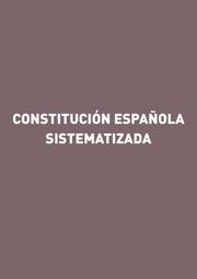 Constitución española sistematizada - Cover