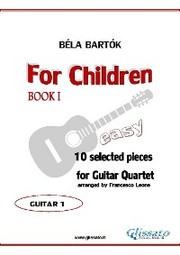 For Children by Bartok - Guitar Quartet (GTR.1)