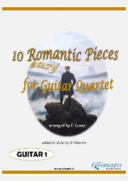 Guitar 1 part of '10 Romantic Pieces' for Guitar Quartet