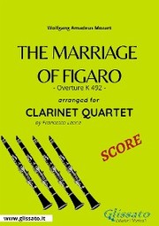 (Score) 'The Marriage of Figaro' overture for Clarinet Quartet