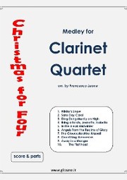Clarinet Quartet Score 'Christmas for four' Medley