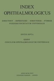Index Ophthalmologicus - Cover