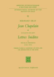 Jean Chapelain - Soixante-dix-sept lettres inedites a Nicolas Heinsius (1649-165