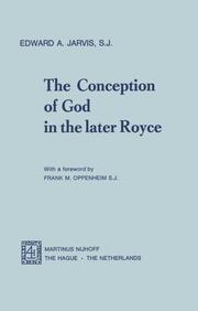 The Conception of God in the Later Royce