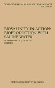 Biosalinity in Action: Bioproduction with Saline Water