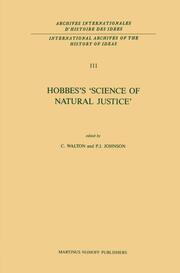 Hobbess Science of Natural Justice