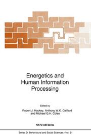 Energetics and Human Information Processing - Cover
