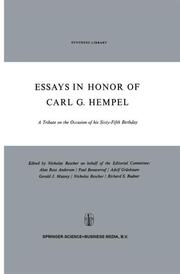 Essays in Honor of Carl G.Hempel
