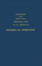 Transactions of the International Astronomical Union:Reports on Astronomy