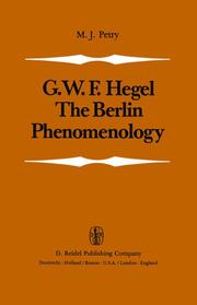 G.W.F.Hegel: The Berlin Phenomenology