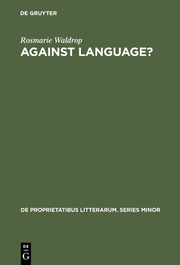 Against Language? - Cover