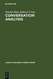 Conversation Analysis - Cover