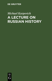 A Lecture on Russian History
