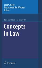 Concepts in Law - Cover