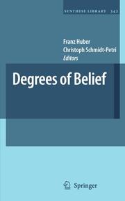 Degrees of Belief - Cover