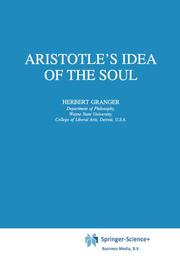 Aristotles Idea of the Soul - Cover