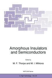Amorphous Insulators and Semiconductors