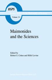 Maimonides and the Sciences - Cover