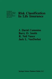 Risk Classification in Life Insurance - Cover