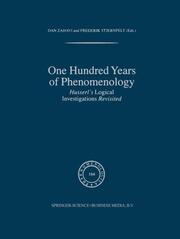 One Hundred Years of Phenomenology - Cover