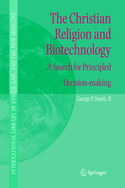 The Christian Religion and Biotechnology - Cover