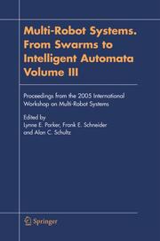 Multi-Robot Systems.From Swarms to Intelligent Automata, Volume III - Cover