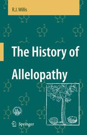 The History of Allelopathy - Cover