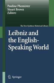 Leibniz and the English-Speaking World