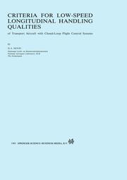 Criteria for Low-Speed Longitudinal Handling Qualities of Transport Aircraft with Closed-Loop Flight Control Systems
