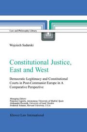 Constitutional Justice, East and West - Cover