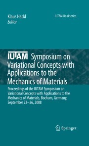IUTAM Symposium on Variational Concepts with Applications to the Mechanics of Materials - Cover