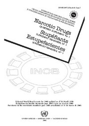 Narcotic Drugs/Stupéfiants/Estupefacientes - Cover