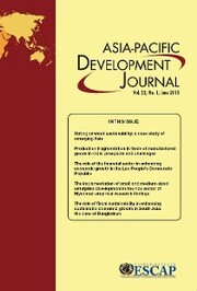 Asia-Pacific Development Journal, Vol. 22, No.1, June 2015