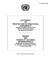 Statement of Treaties and International Agreements/Relevé des traités et accords internationaux