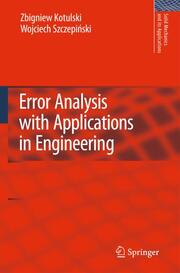 Error Analysis with Applications in Engineering - Cover